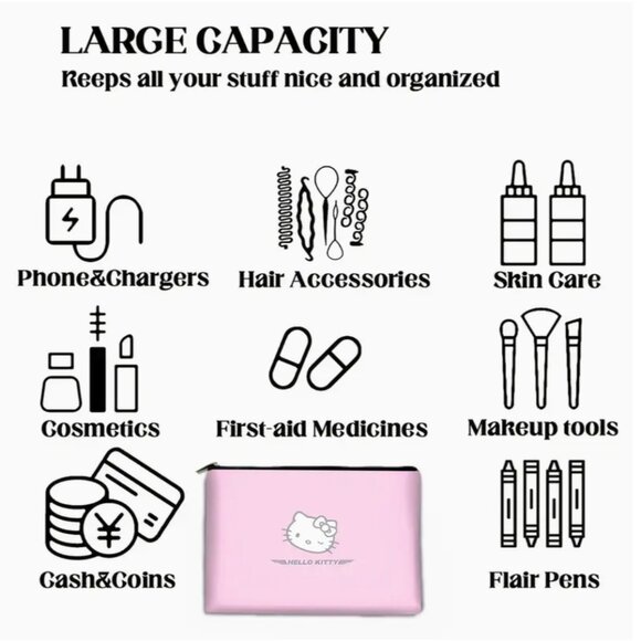 ๐๐Hello Kitty - Makeup Bag - Picture 5 of 6